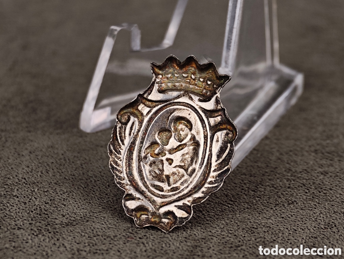 Antig&uuml;edades: Antigua Medalla Religiosa de Plata - Foto 6