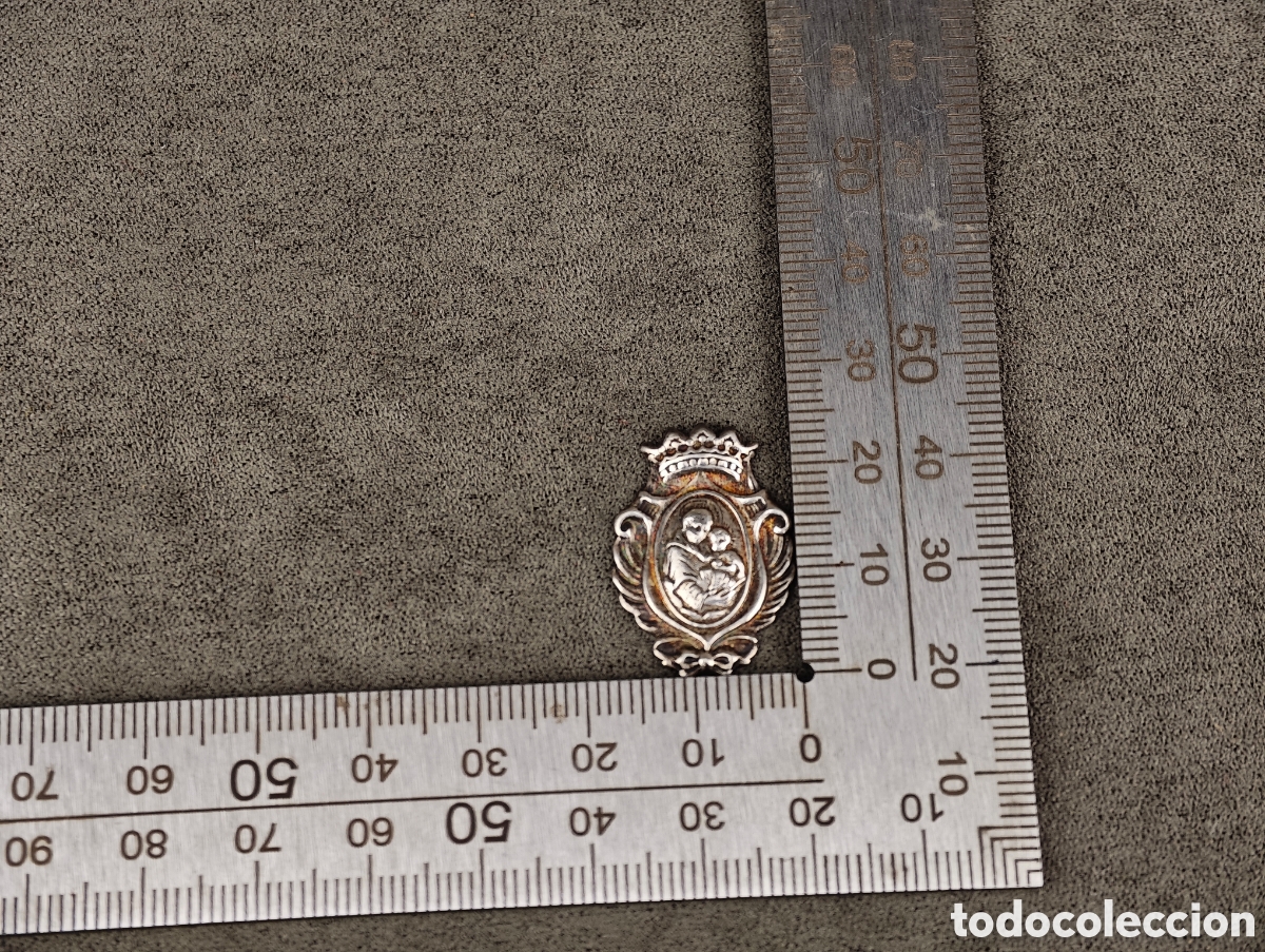 Antig&uuml;edades: Antigua Medalla Religiosa de Plata - Foto 7