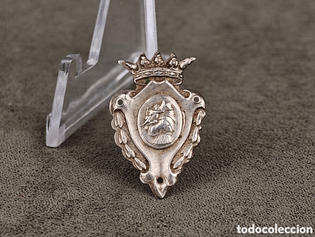 Antig&uuml;edades: Antigua Medalla Religiosa de Plata - Foto 2