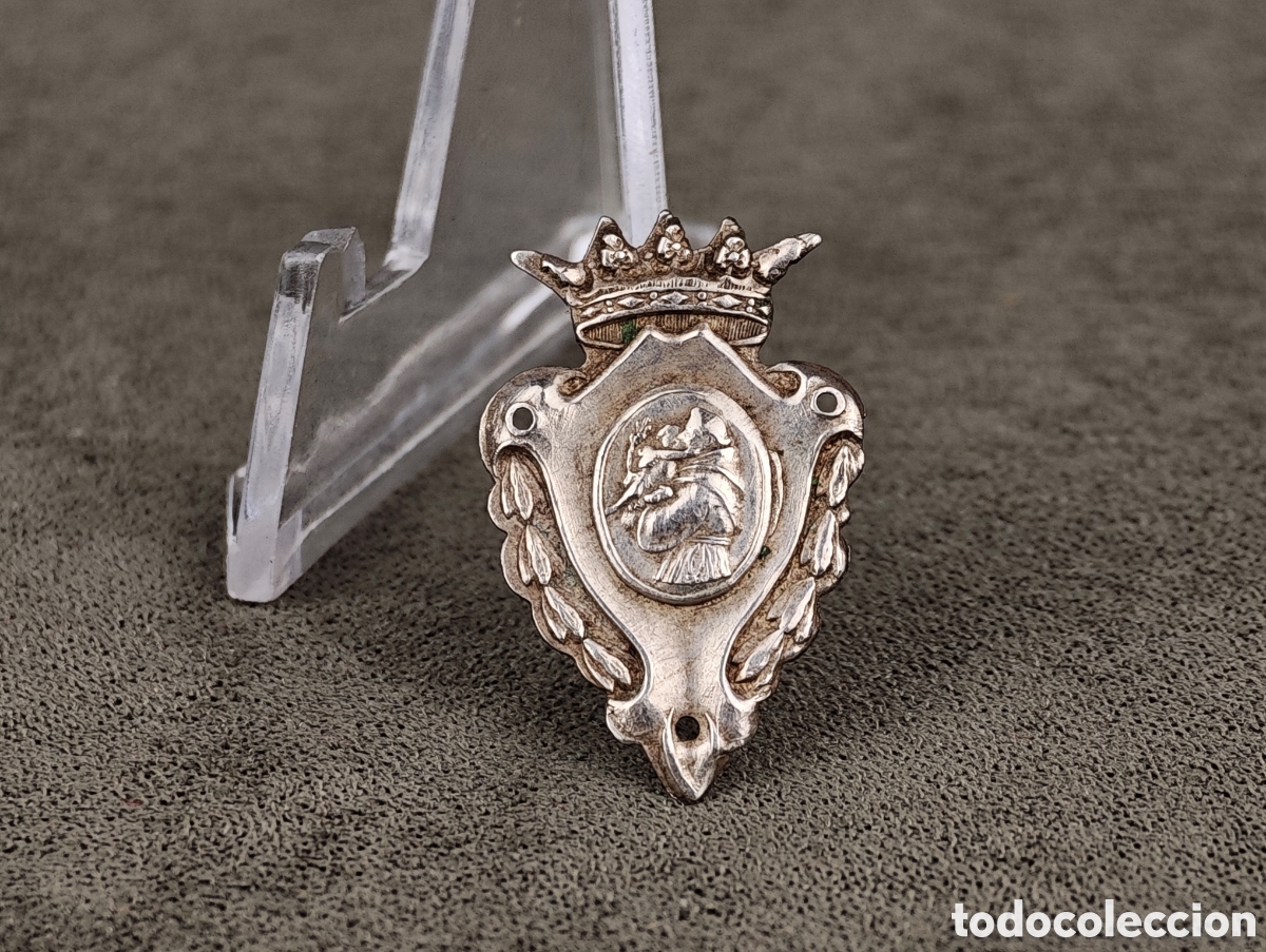 Antig&uuml;edades: Antigua Medalla Religiosa de Plata - Foto 3