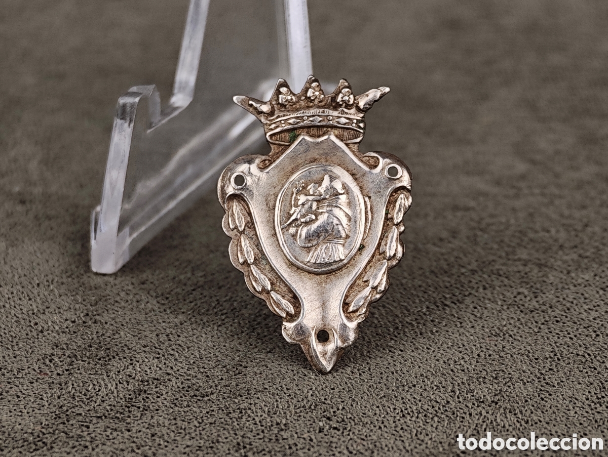 Antig&uuml;edades: Antigua Medalla Religiosa de Plata - Foto 1
