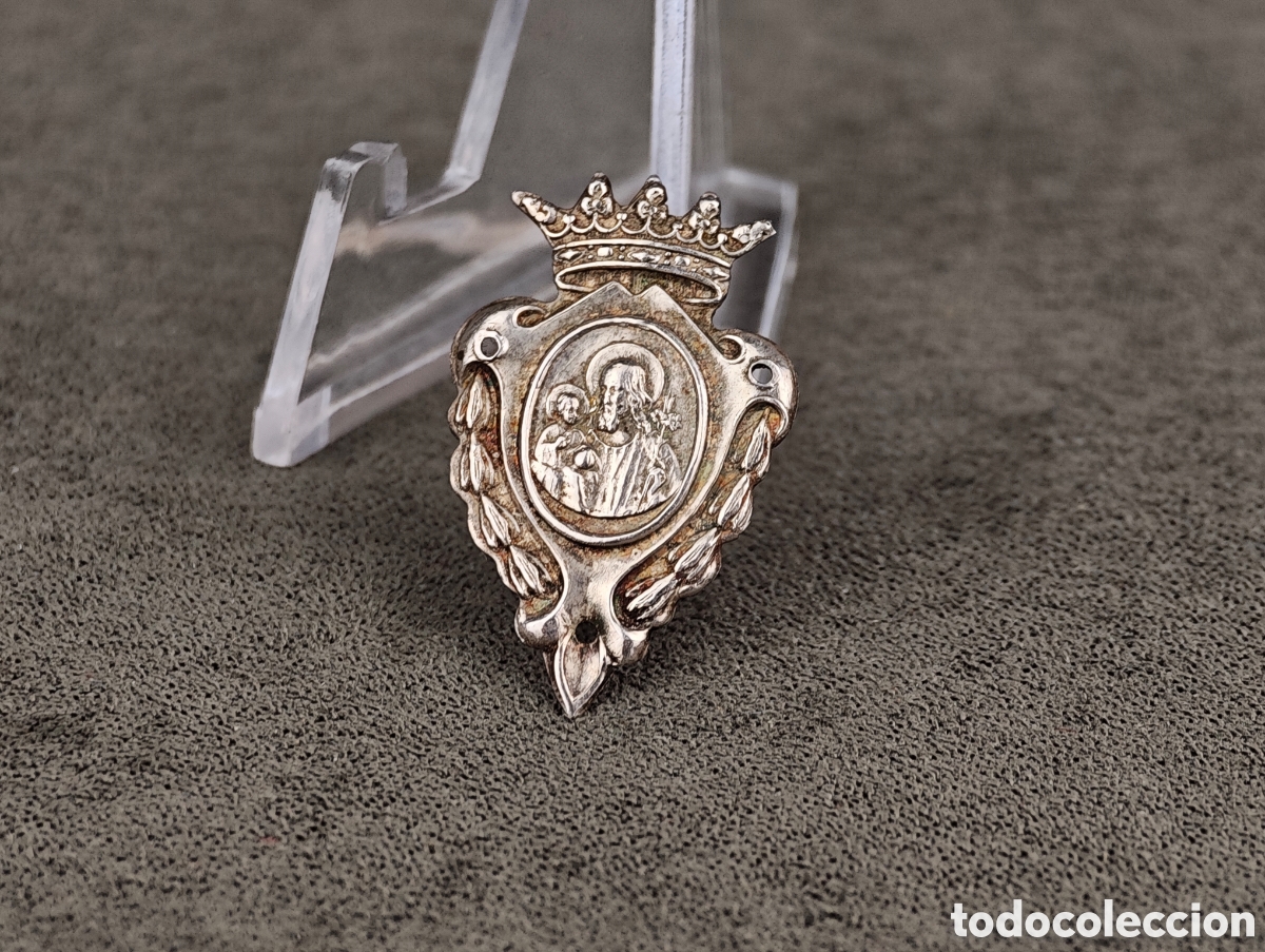 Antig&uuml;edades: Antigua Medalla Religiosa de Plata - Foto 2