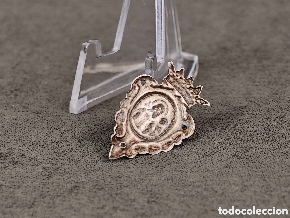 Antig&uuml;edades: Antigua Medalla Religiosa de Plata - Foto 5