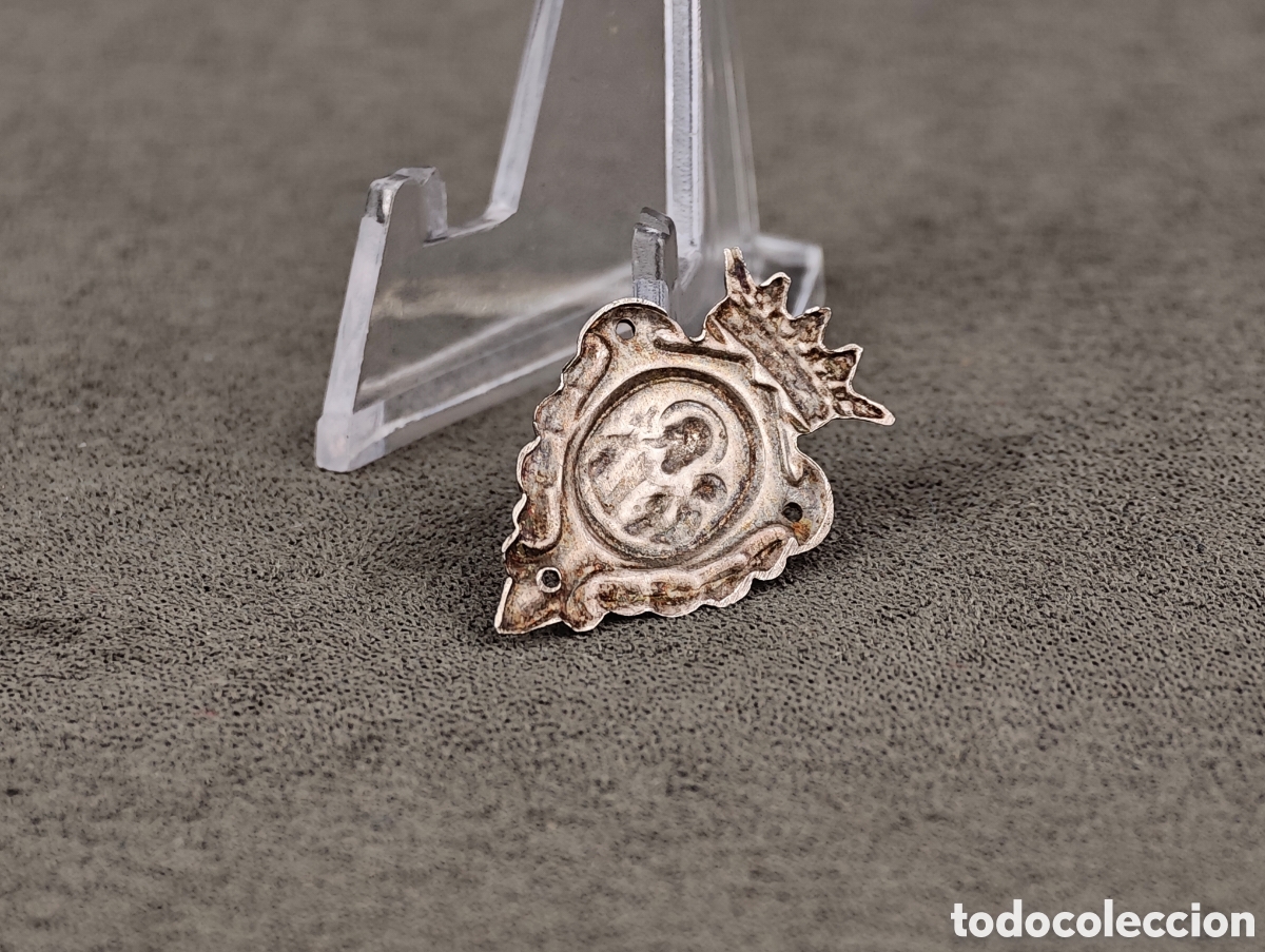 Antig&uuml;edades: Antigua Medalla Religiosa de Plata - Foto 6
