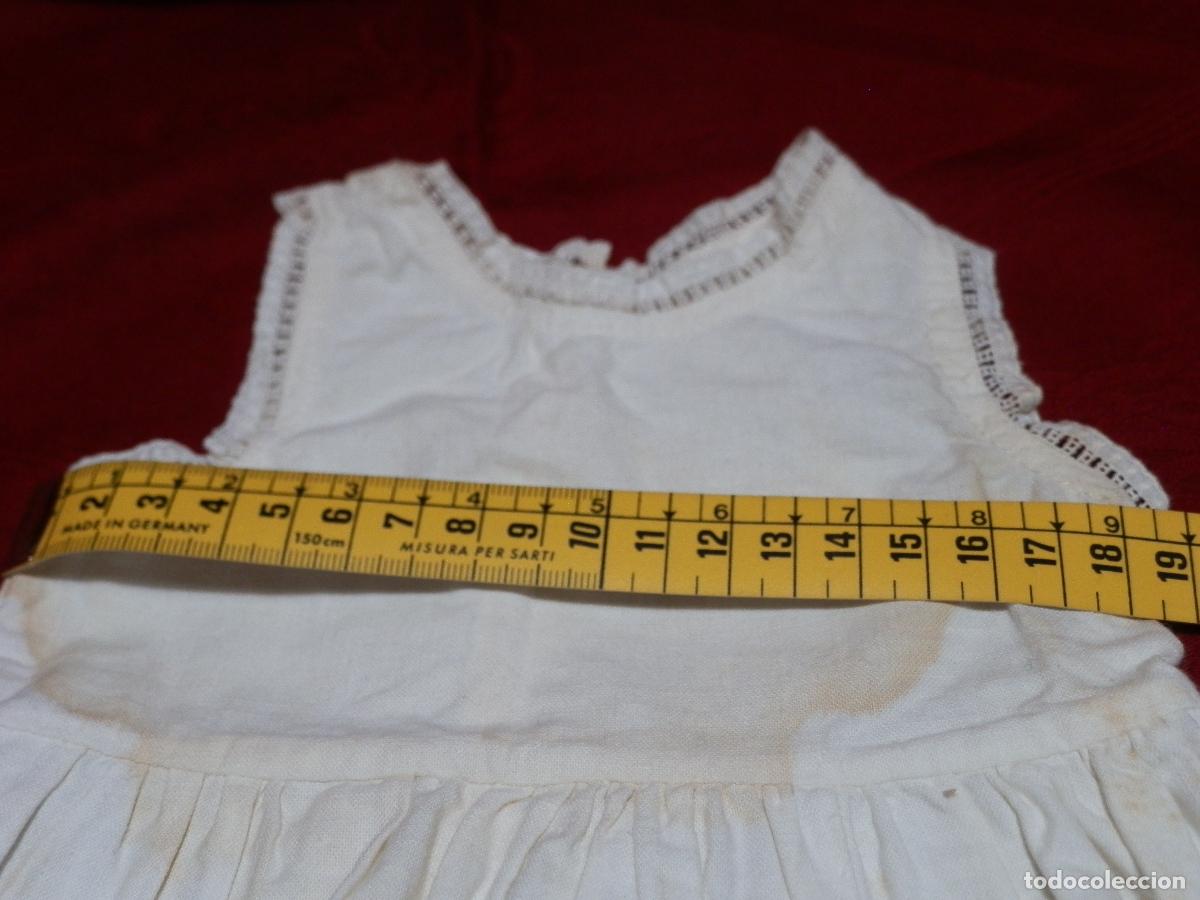 Antig&uuml;edades: ANTIGUO VESTIDITO BEBE EN ALGOD&Oacute;N Y PUNTILLA - Foto 2