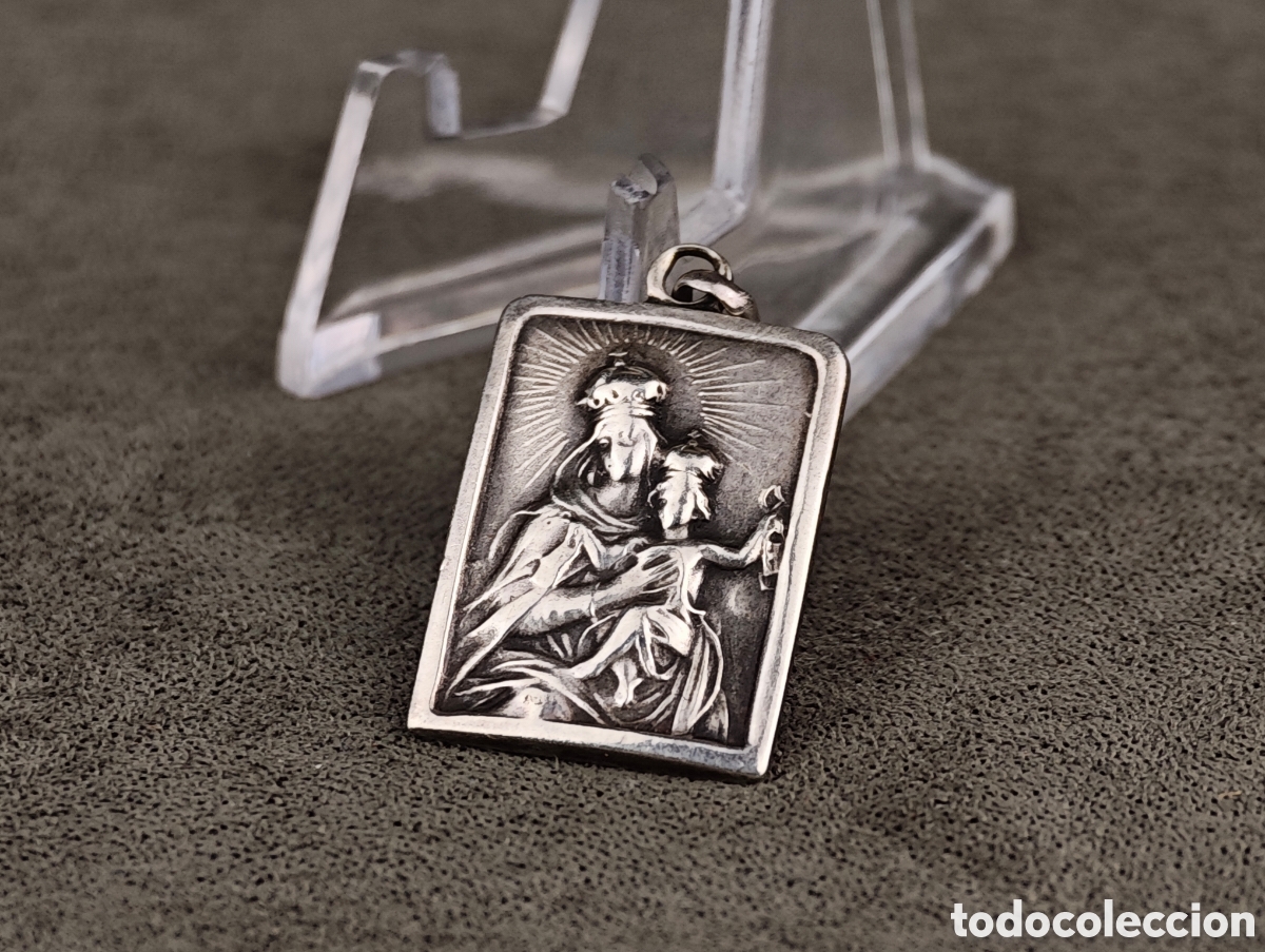 Antig&uuml;edades: Antigua Medalla Religiosa de Plata - Foto 5