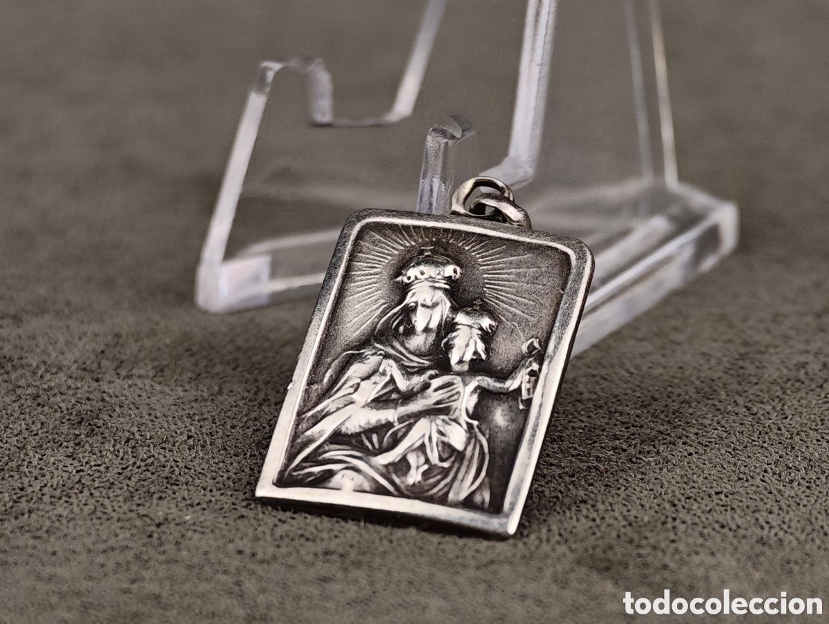 Antig&uuml;edades: Antigua Medalla Religiosa de Plata - Foto 7