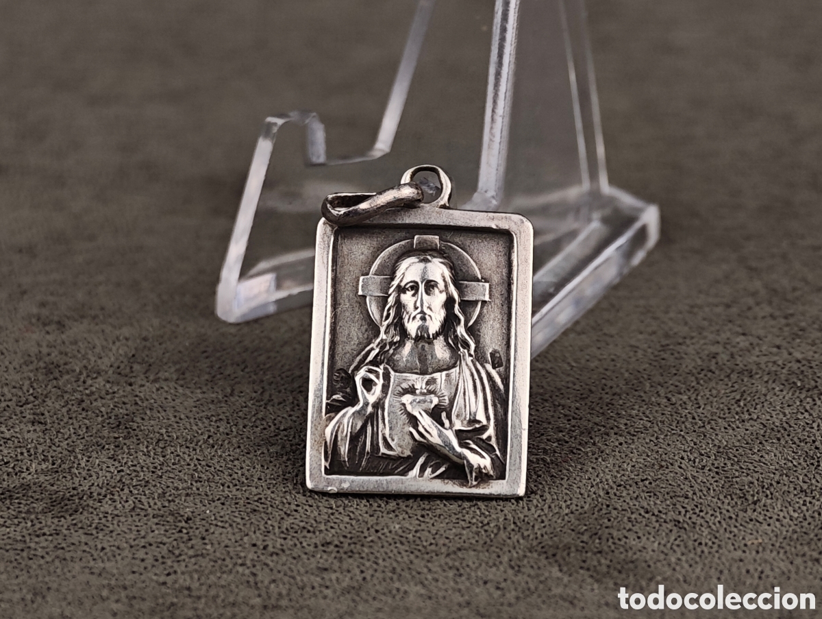 Antig&uuml;edades: Antigua Medalla Religiosa de Plata - Foto 1