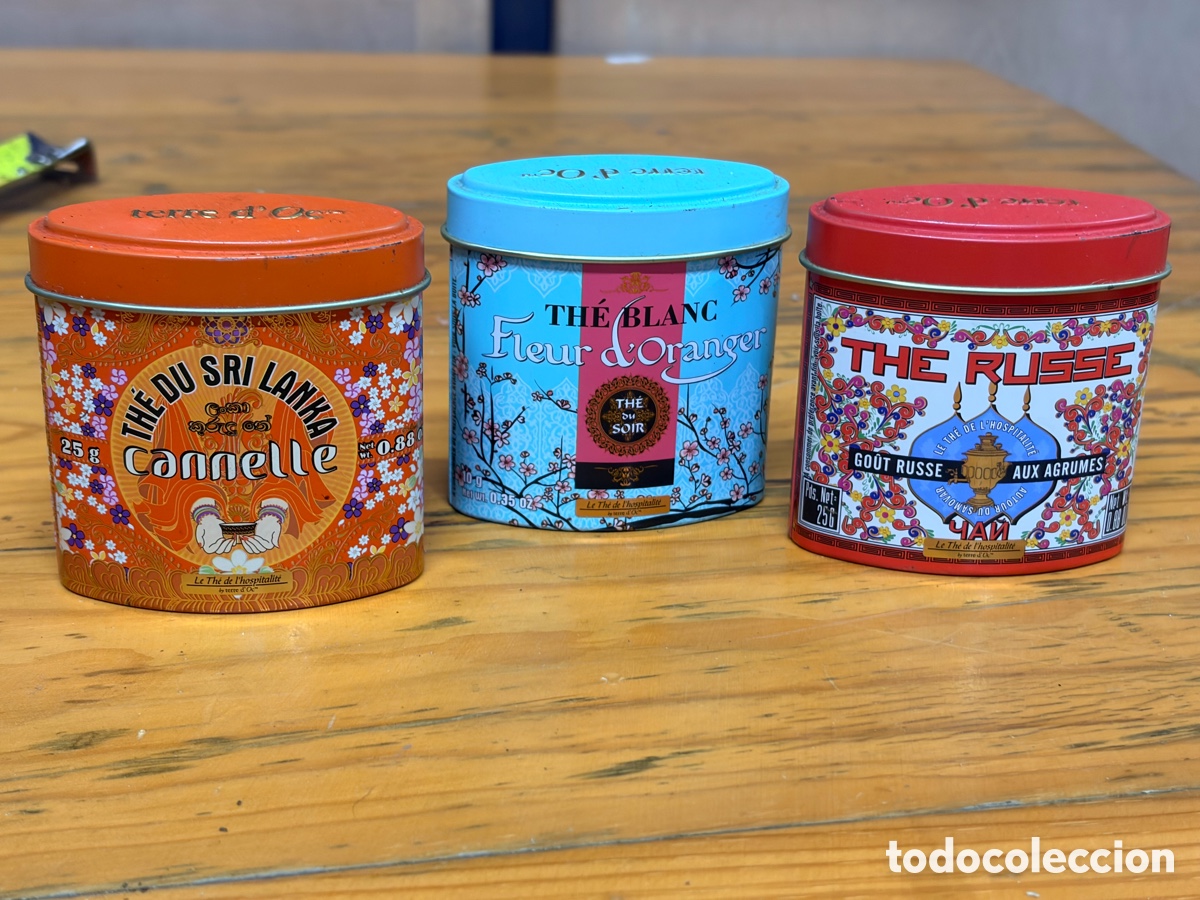 Antig&uuml;edades: Tres latas de colecci&oacute;n - Foto 2