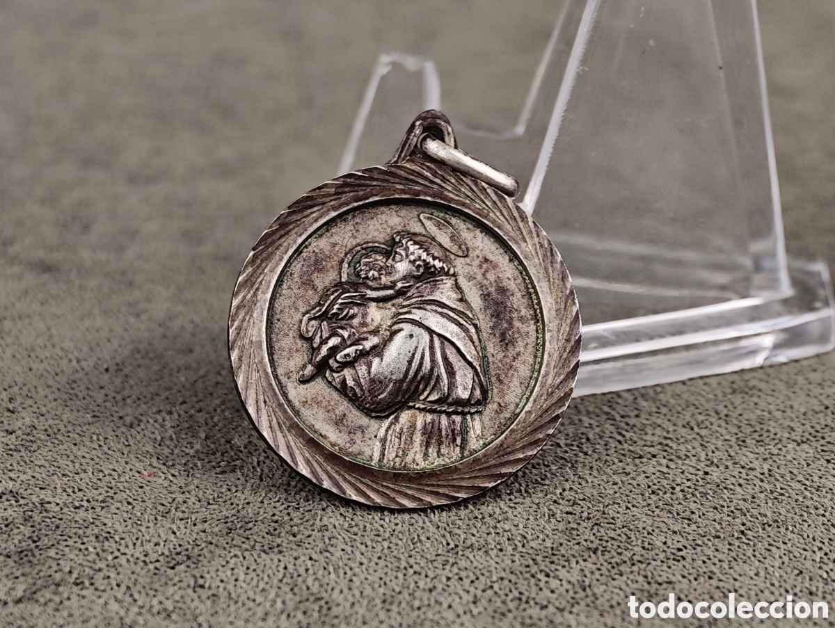 Antig&uuml;edades: Antigua Medalla Religiosa de Plata - Foto 3