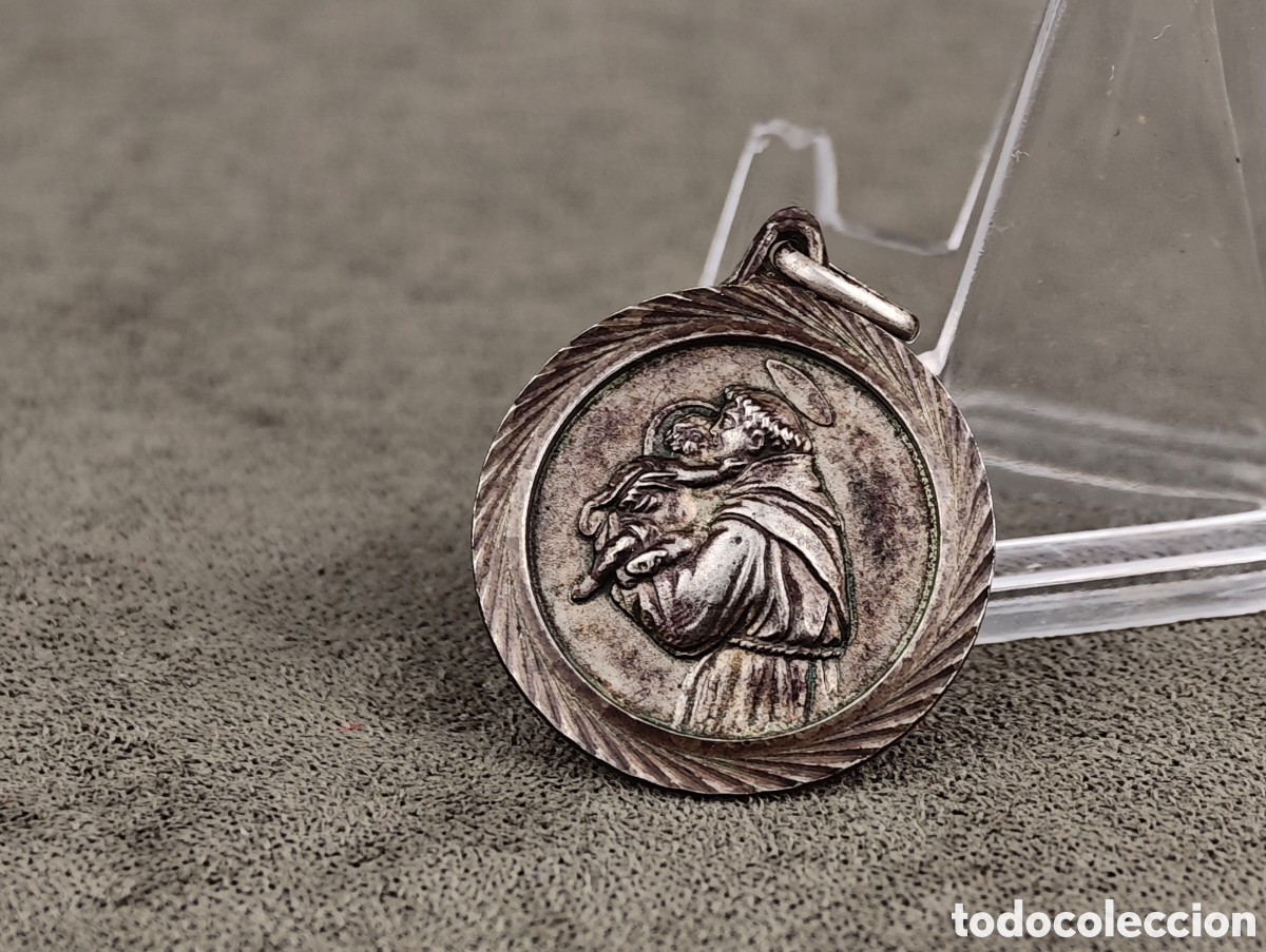 Antig&uuml;edades: Antigua Medalla Religiosa de Plata - Foto 1