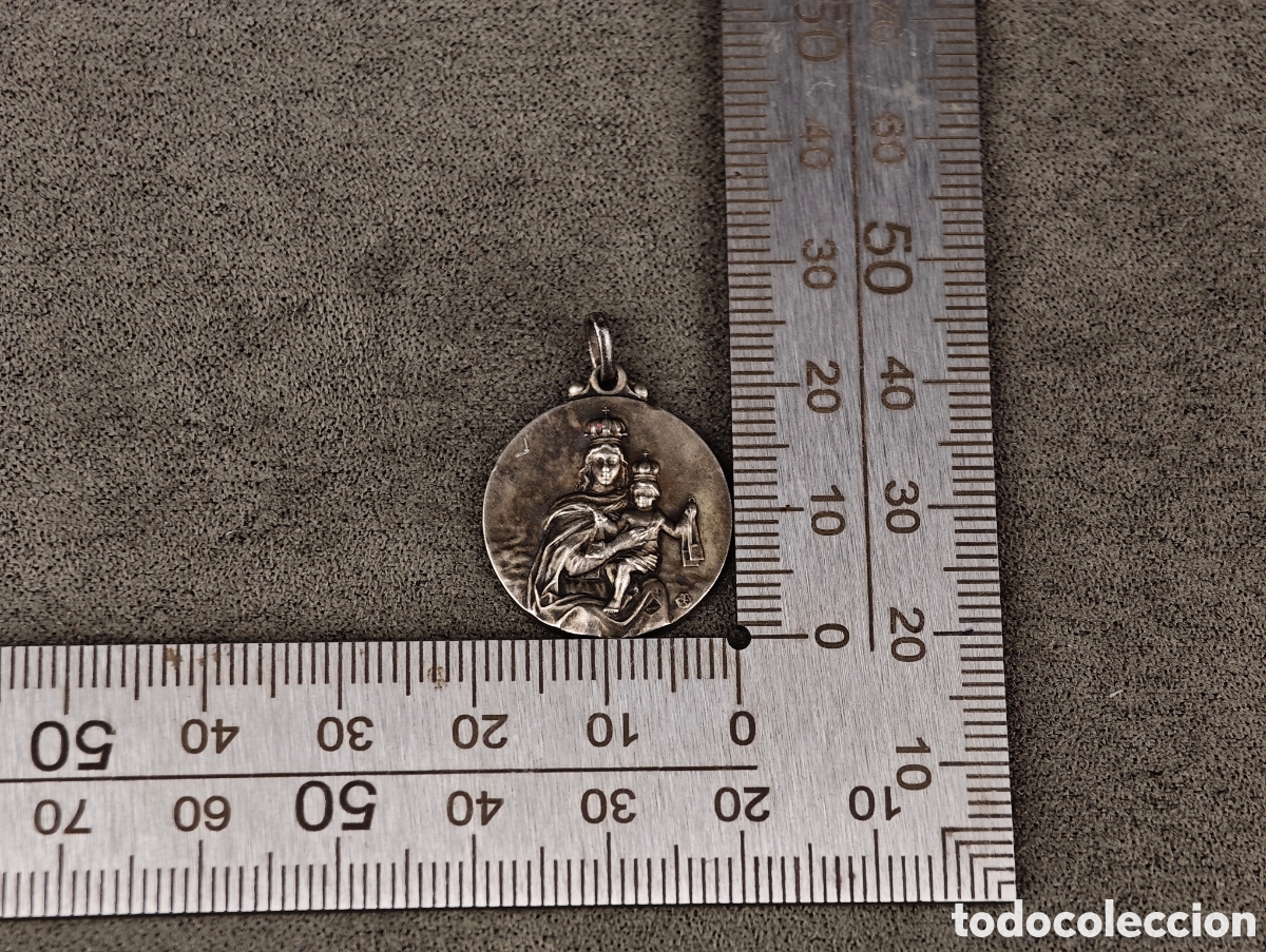 Antig&uuml;edades: Antigua Medalla Religiosa de Plata - Foto 7