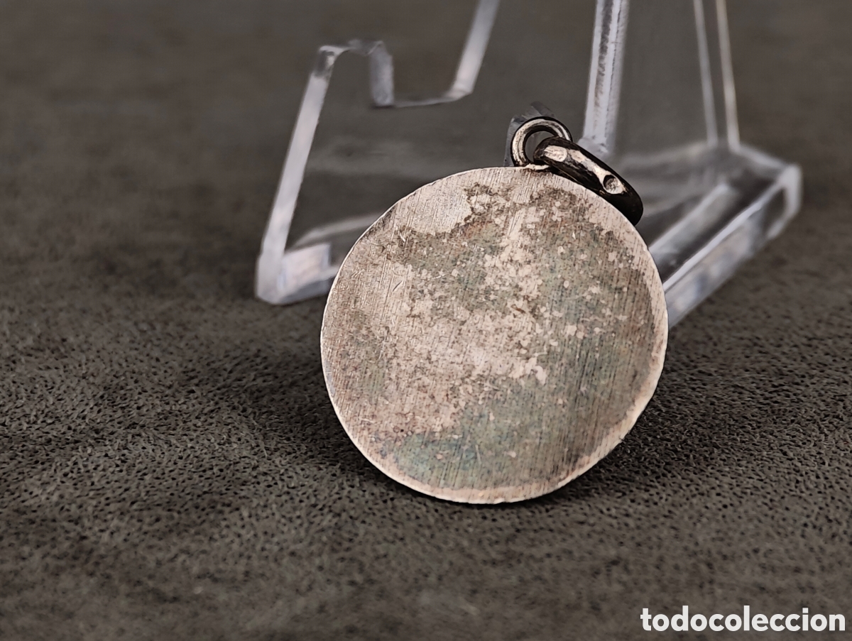 Antig&uuml;edades: Antigua Medalla Religiosa de Plata - Foto 5