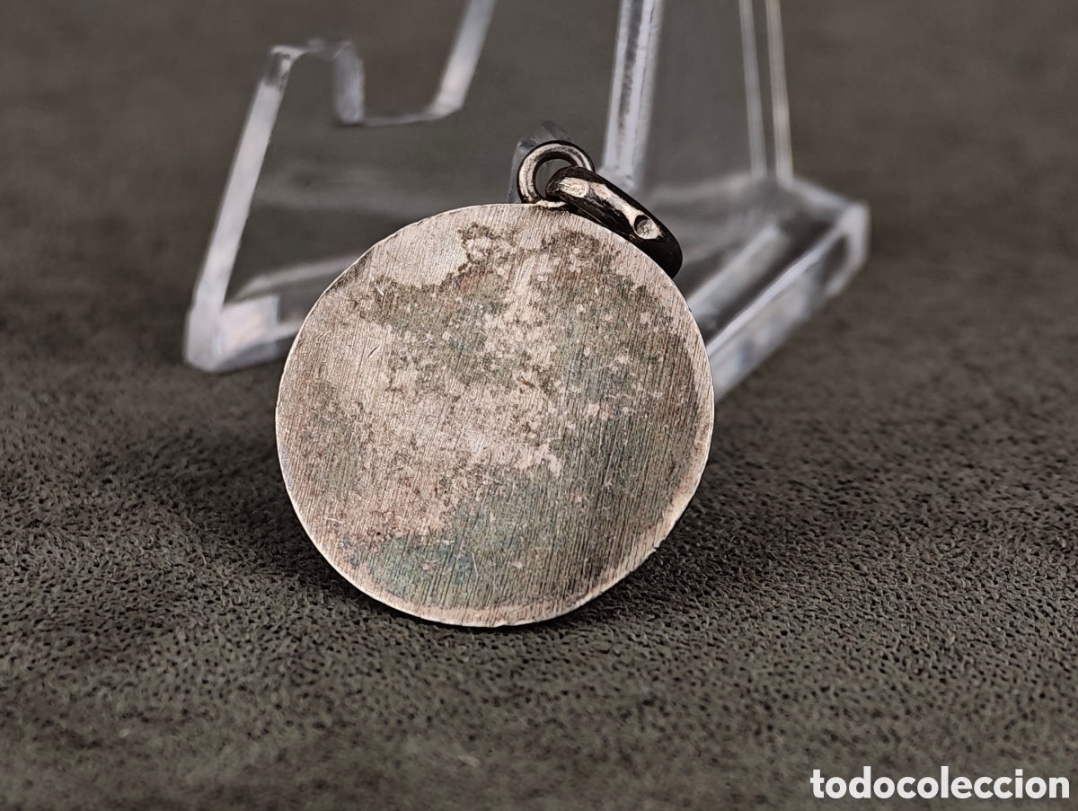 Antig&uuml;edades: Antigua Medalla Religiosa de Plata - Foto 6