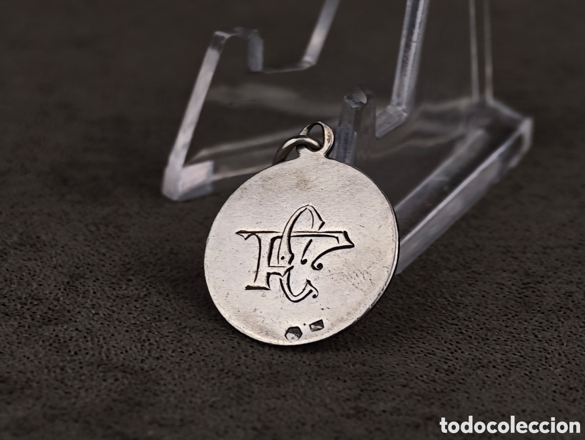 Antig&uuml;edades: Antigua Medalla Religiosa de Plata - Foto 4