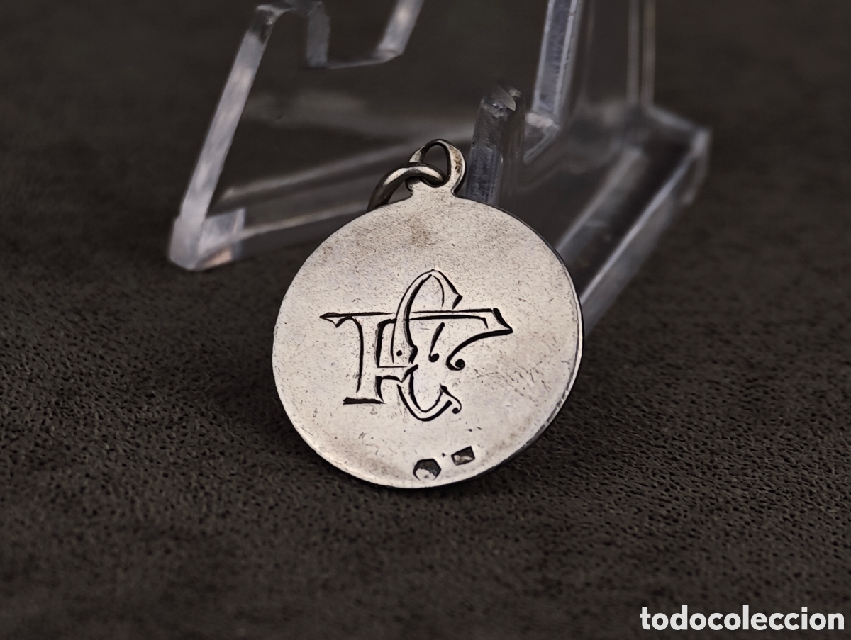 Antig&uuml;edades: Antigua Medalla Religiosa de Plata - Foto 5