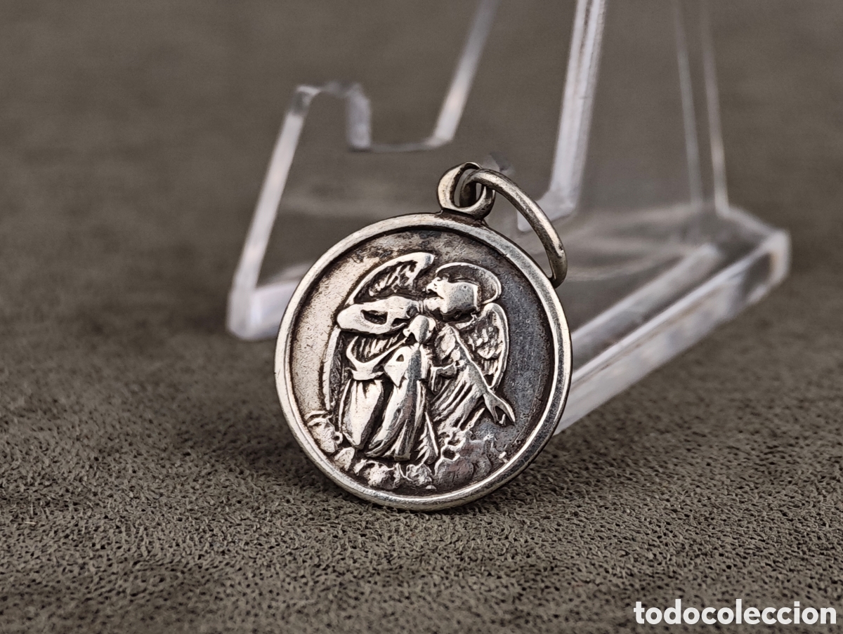 Antig&uuml;edades: Antigua Medalla Religiosa de Plata - Foto 1