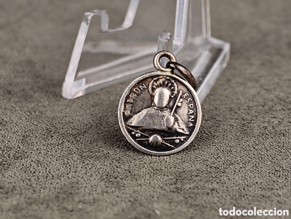 Antig&uuml;edades: Antigua Medalla Religiosa de Plata - Foto 3