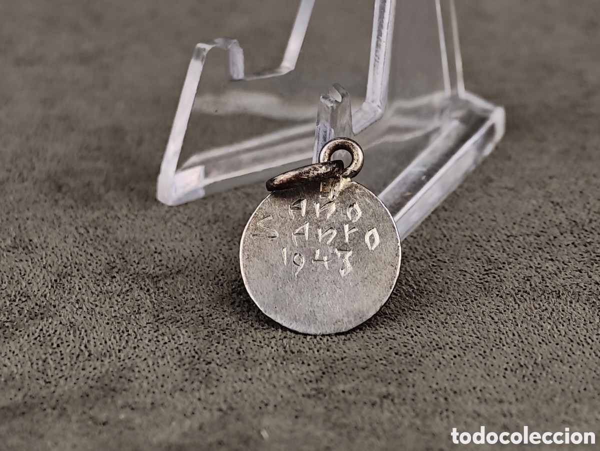 Antig&uuml;edades: Antigua Medalla Religiosa de Plata - Foto 4