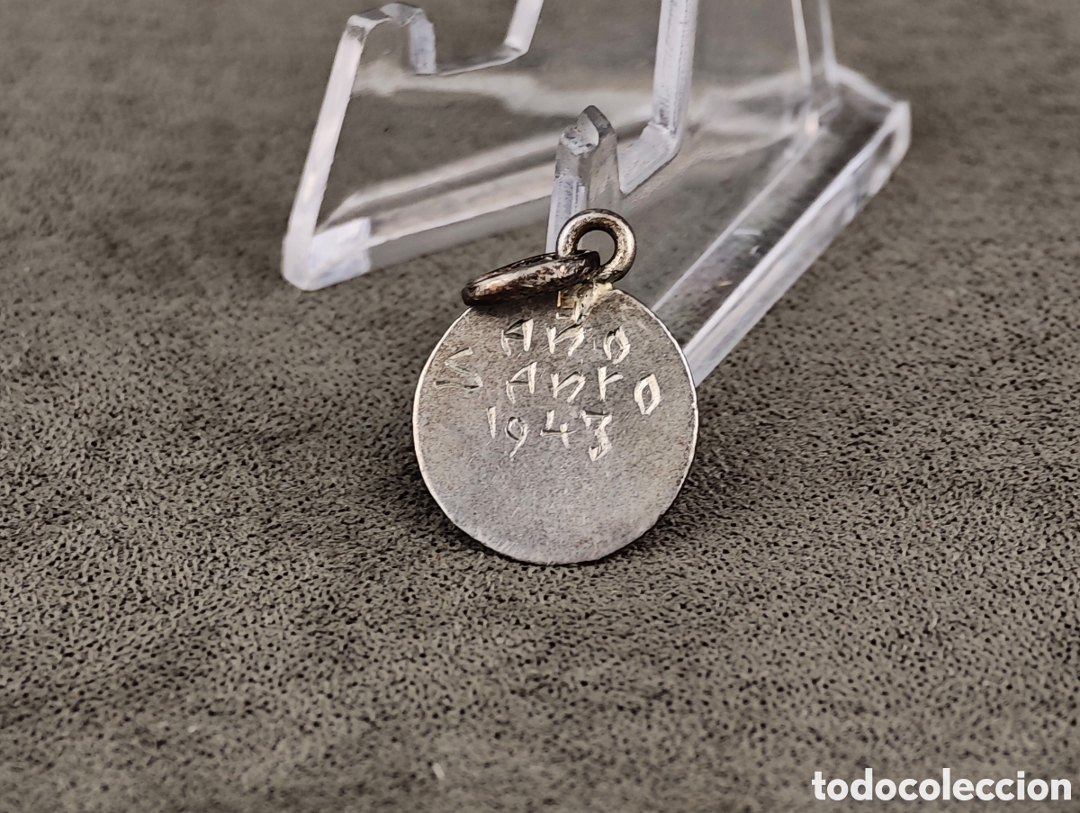 Antig&uuml;edades: Antigua Medalla Religiosa de Plata - Foto 5