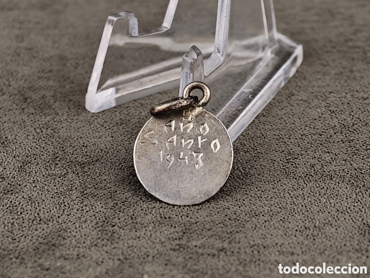 Antig&uuml;edades: Antigua Medalla Religiosa de Plata - Foto 6