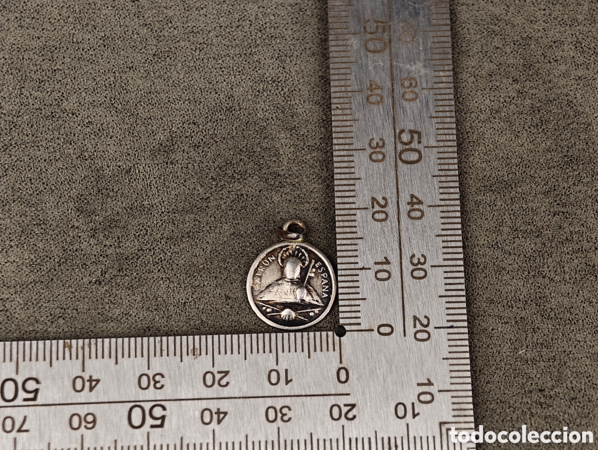 Antig&uuml;edades: Antigua Medalla Religiosa de Plata - Foto 7