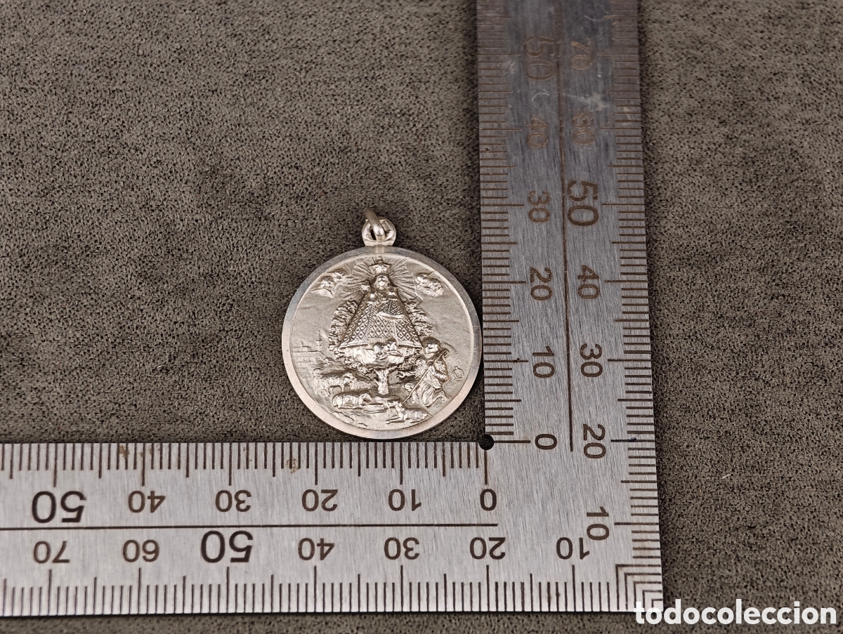 Antig&uuml;edades: Antigua Medalla Religiosa de Plata - Foto 7