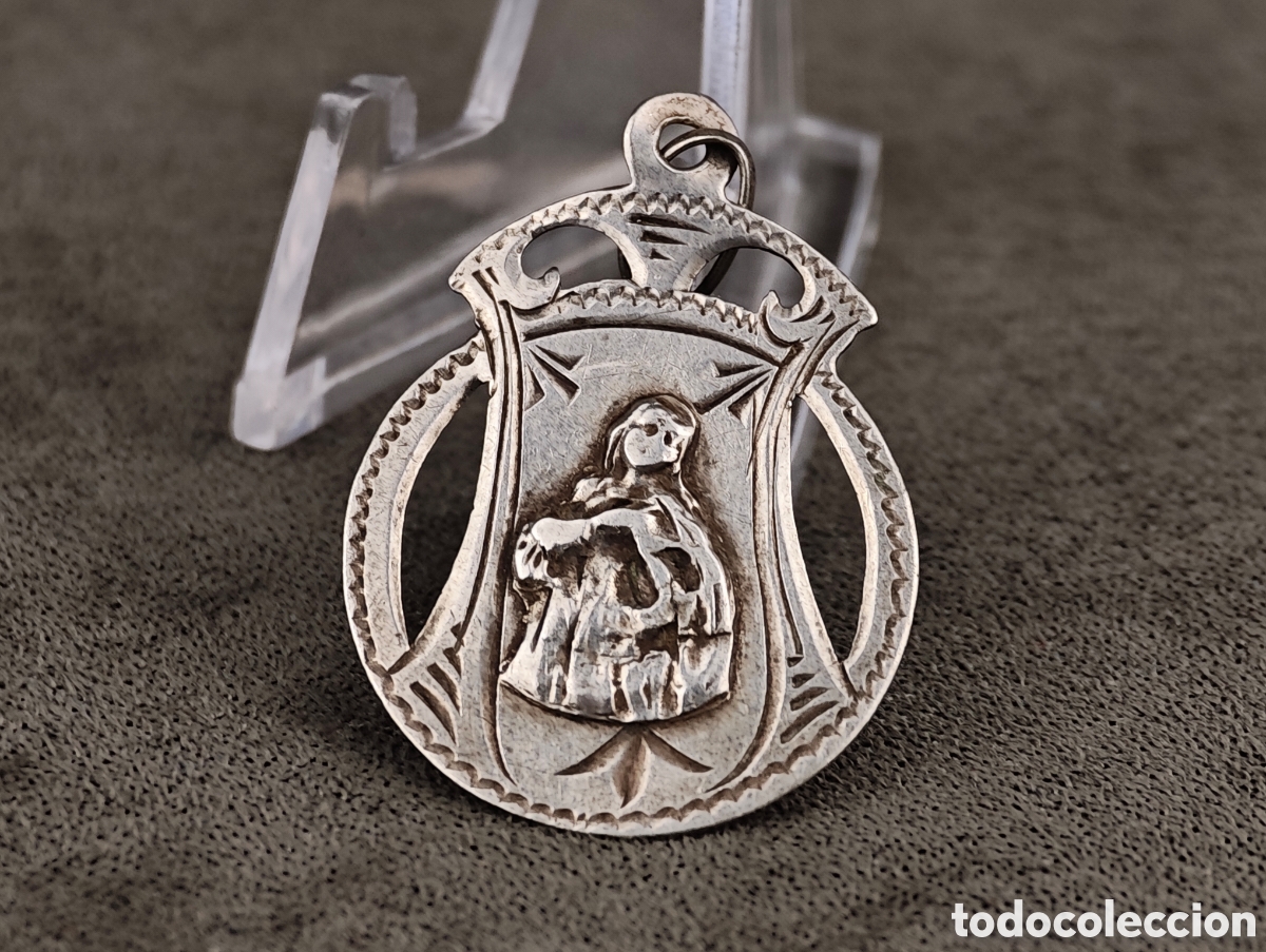 Antig&uuml;edades: Antigua Medalla Religiosa de Plata - Foto 3