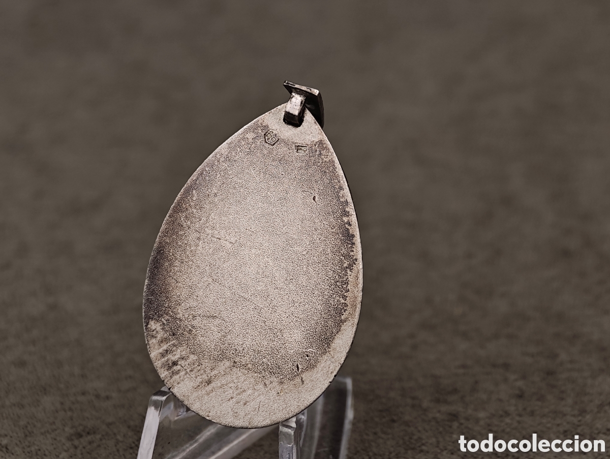Antig&uuml;edades: Antigua Medalla Religiosa de Plata - Foto 8