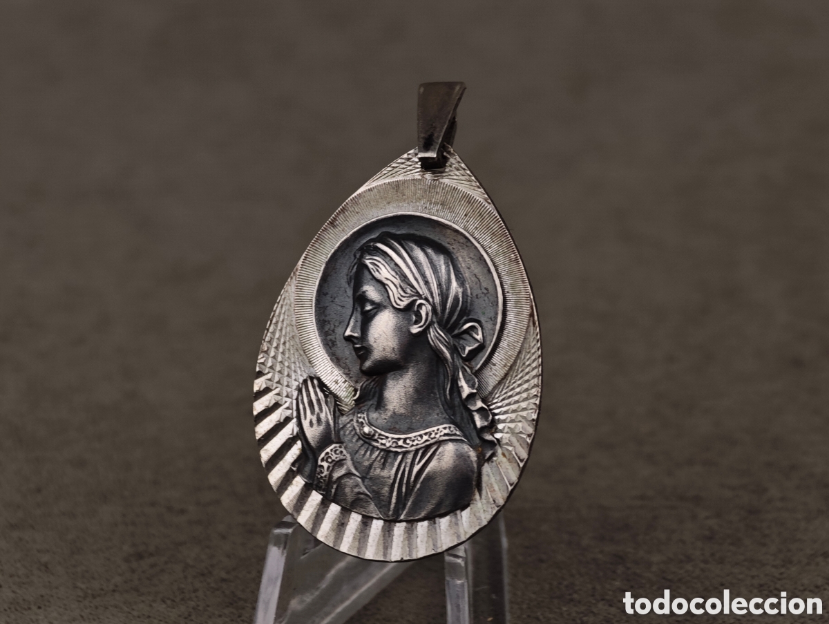 Antig&uuml;edades: Antigua Medalla Religiosa de Plata - Foto 1