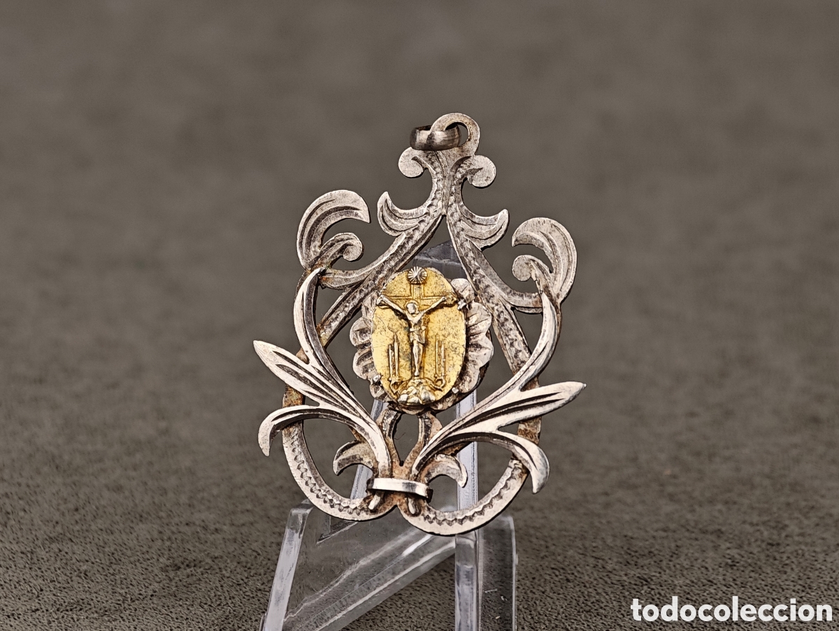 Antig&uuml;edades: Antigua Medalla Religiosa de Plata - Foto 3