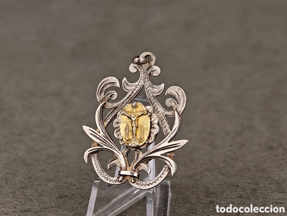 Antig&uuml;edades: Antigua Medalla Religiosa de Plata - Foto 1