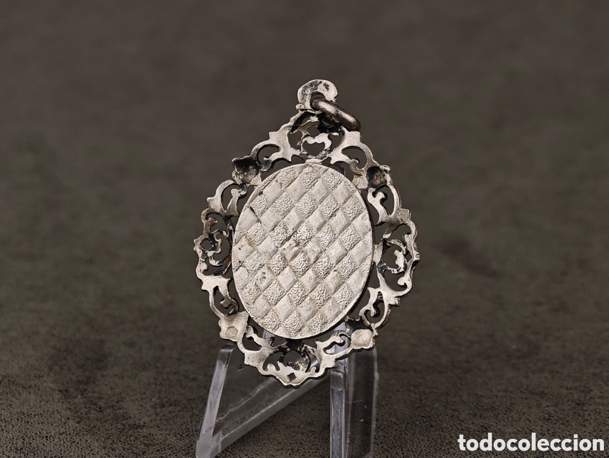 Antig&uuml;edades: Antigua Medalla Religiosa de Plata - Foto 7