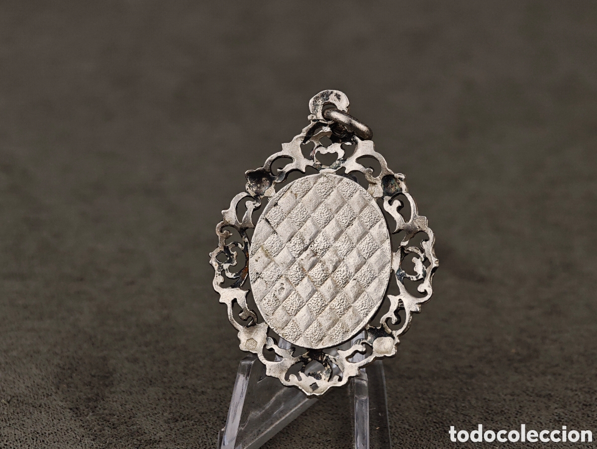 Antig&uuml;edades: Antigua Medalla Religiosa de Plata - Foto 8