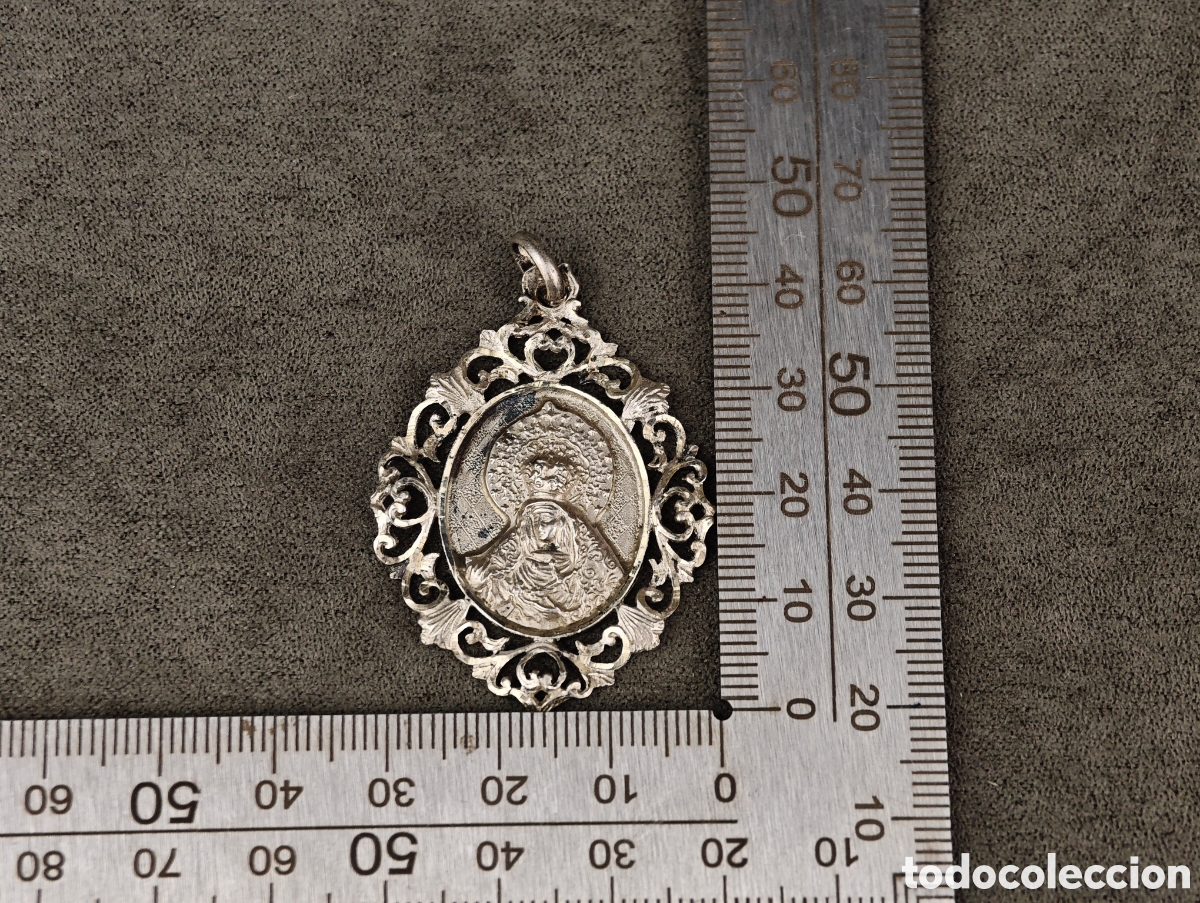 Antig&uuml;edades: Antigua Medalla Religiosa de Plata - Foto 11