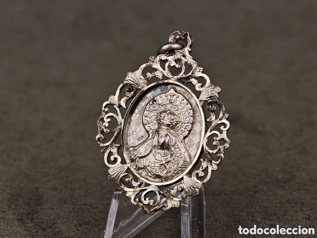 Antig&uuml;edades: Antigua Medalla Religiosa de Plata - Foto 1