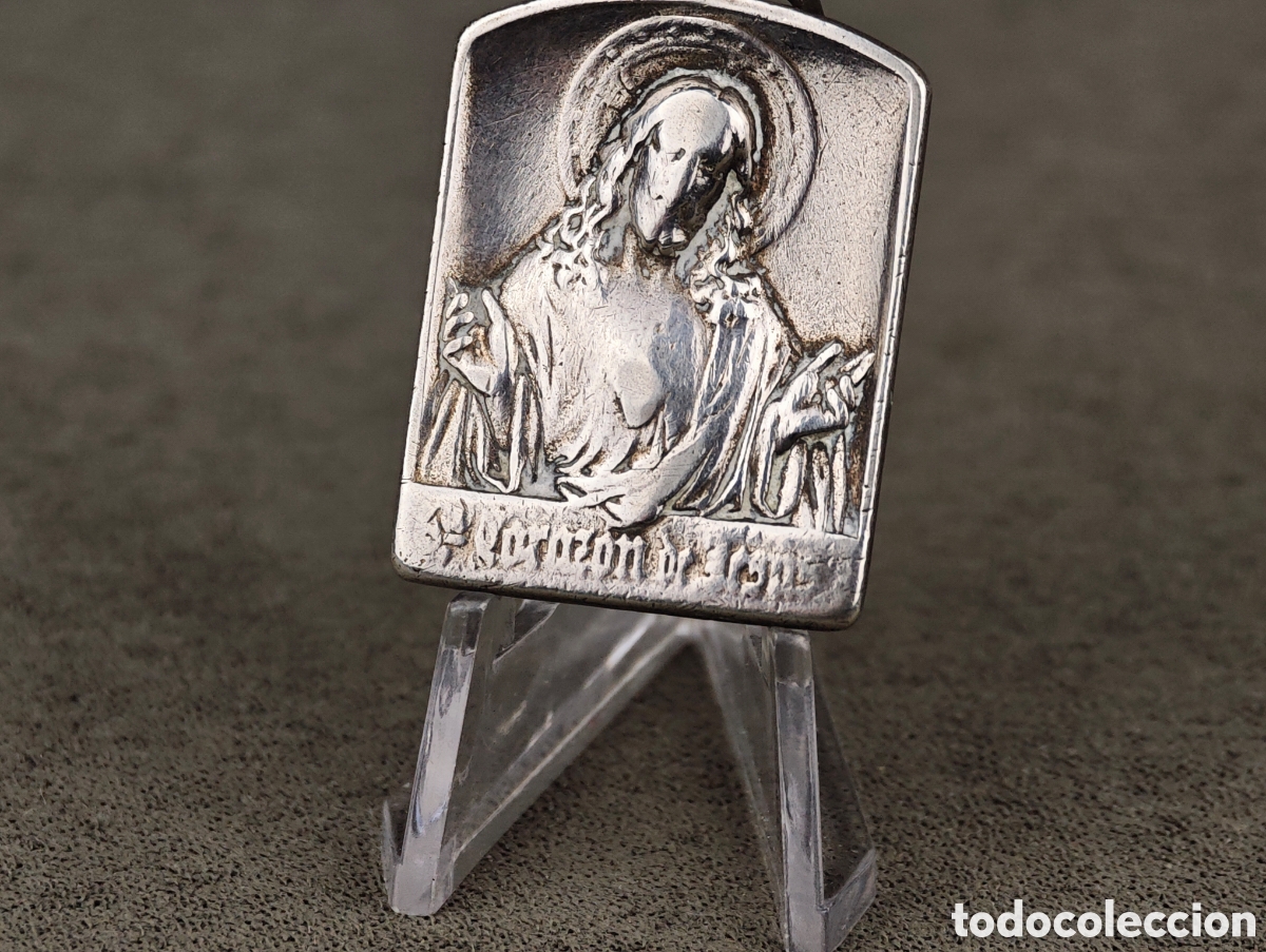 Antig&uuml;edades: Antigua Medalla Religiosa de Plata - Foto 3
