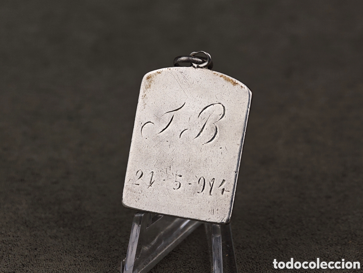 Antig&uuml;edades: Antigua Medalla Religiosa de Plata - Foto 6