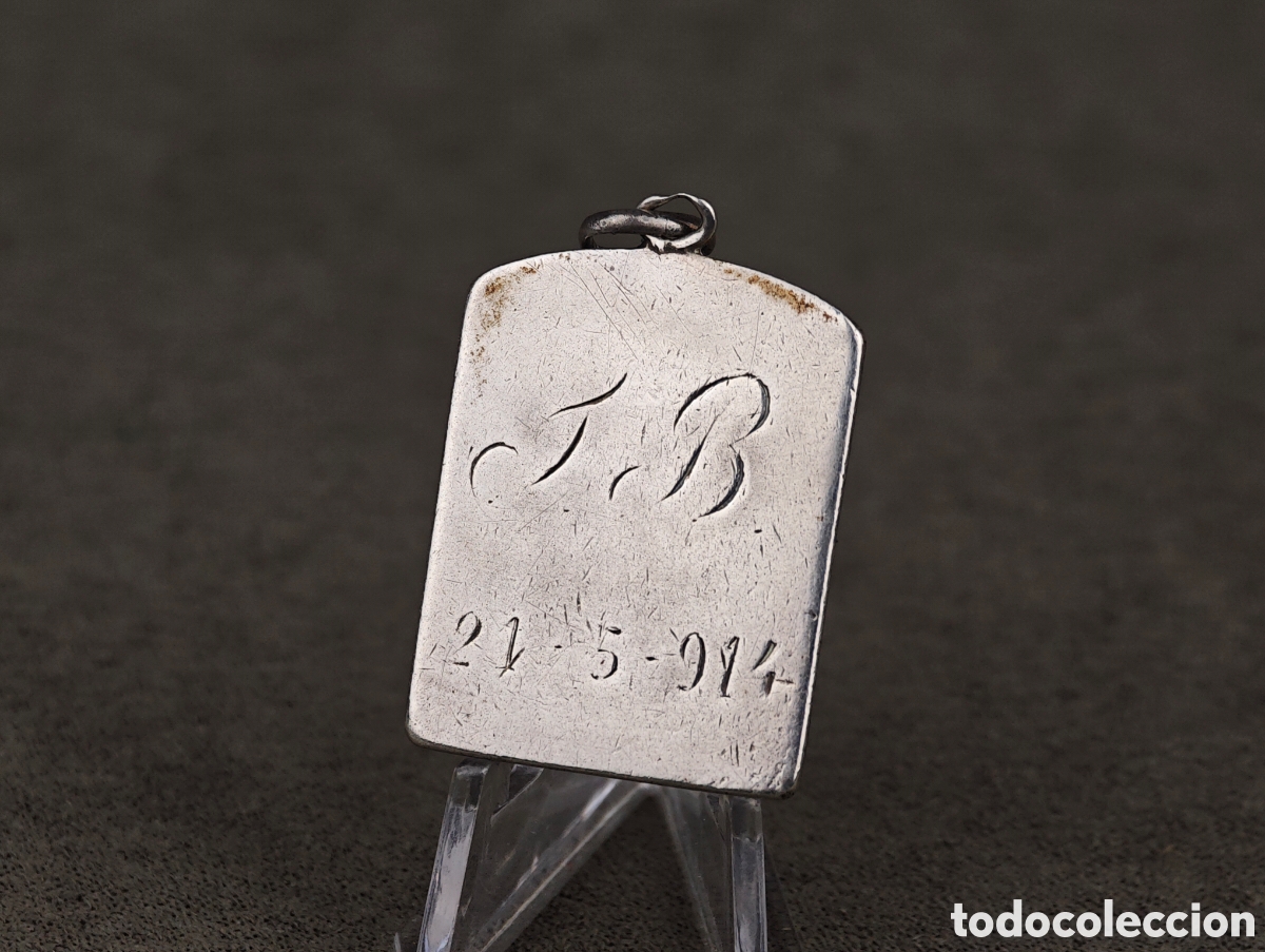 Antig&uuml;edades: Antigua Medalla Religiosa de Plata - Foto 7