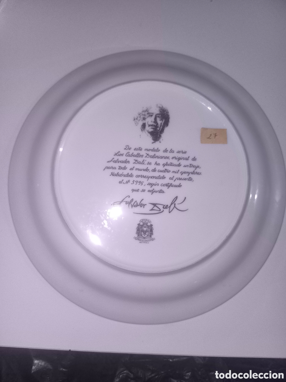 Antig&uuml;edades: Plato salvador Dal&iacute; caballos - Foto 2