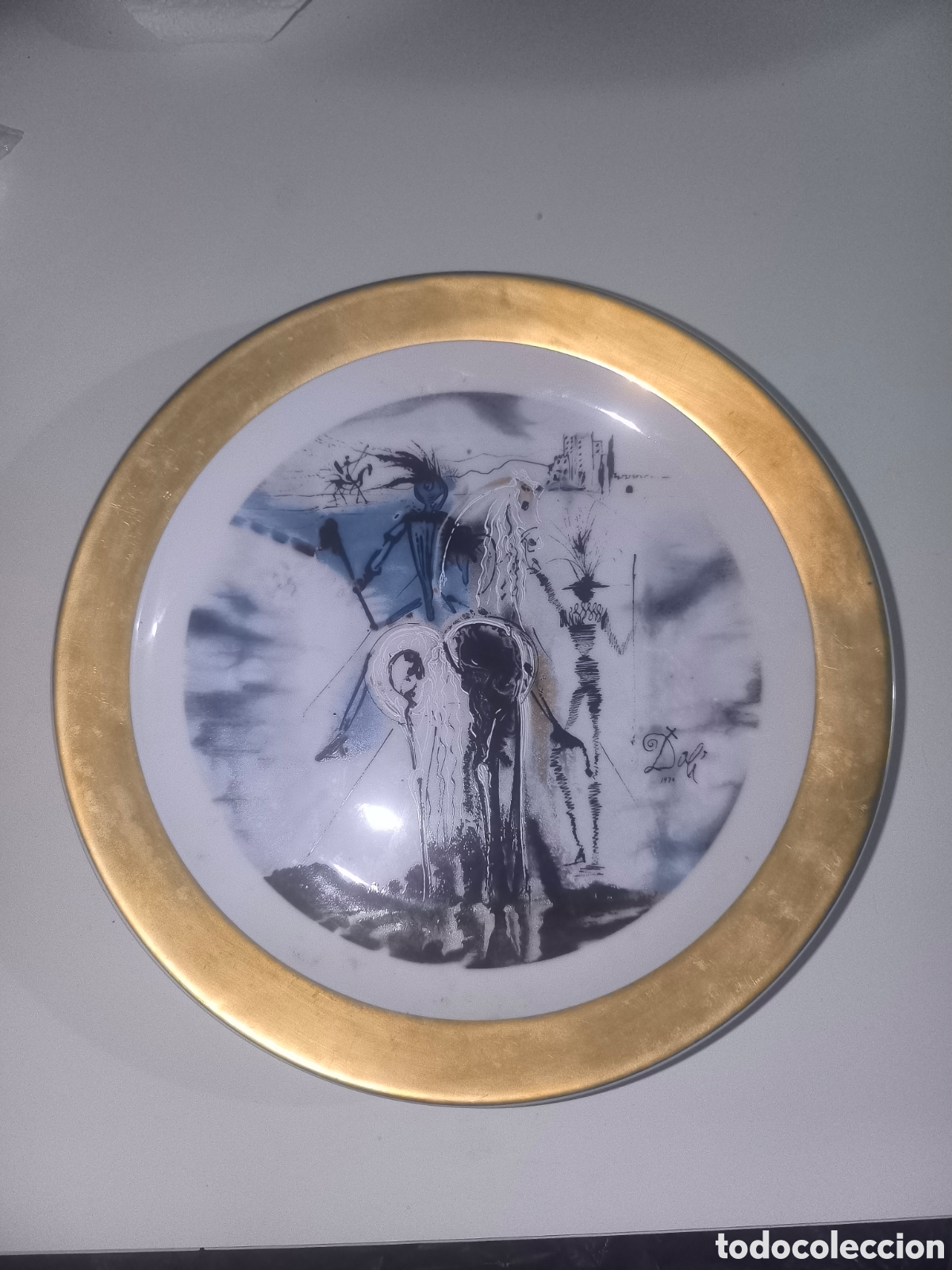 Antig&uuml;edades: Plato salvador Dal&iacute; caballos - Foto 1