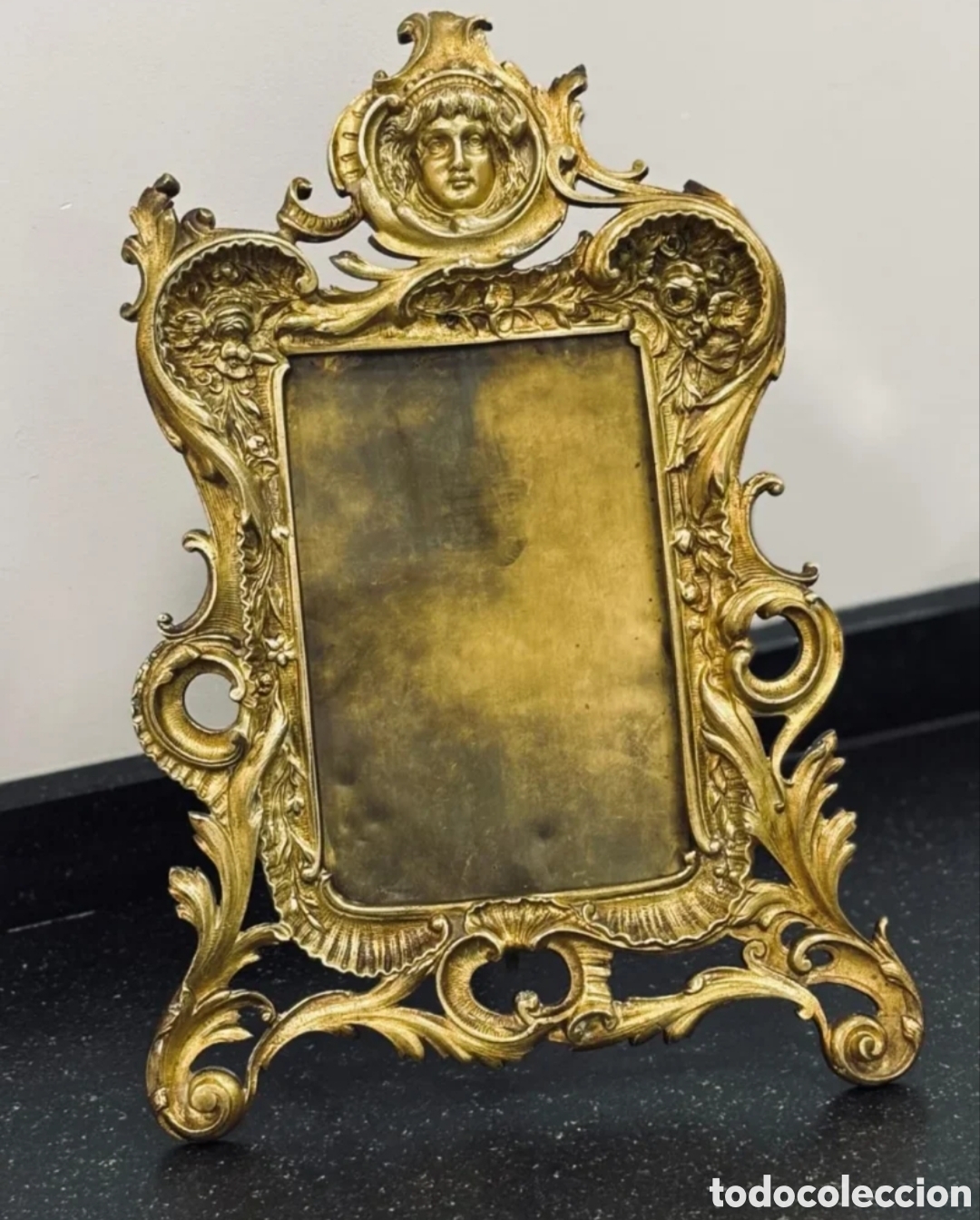 Antig&uuml;edades: Marco en bronce rococ&oacute; finales del siglo XIX - Foto 1