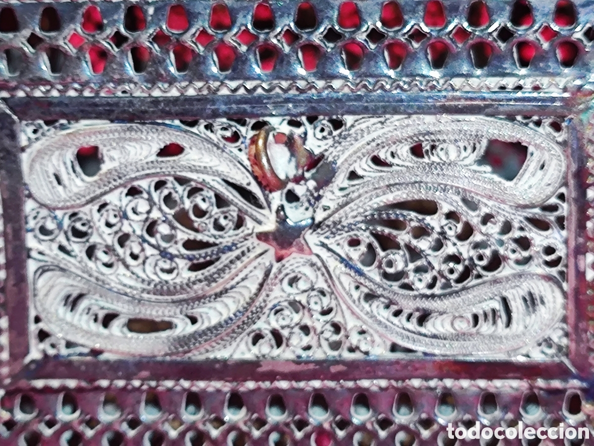 Antig&uuml;edades: PLATA, CAJA DE FILIGRANA DE PLATA - Foto 9