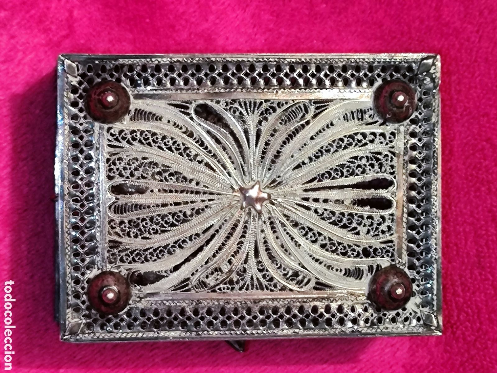 Antig&uuml;edades: PLATA, CAJA DE FILIGRANA DE PLATA - Foto 10
