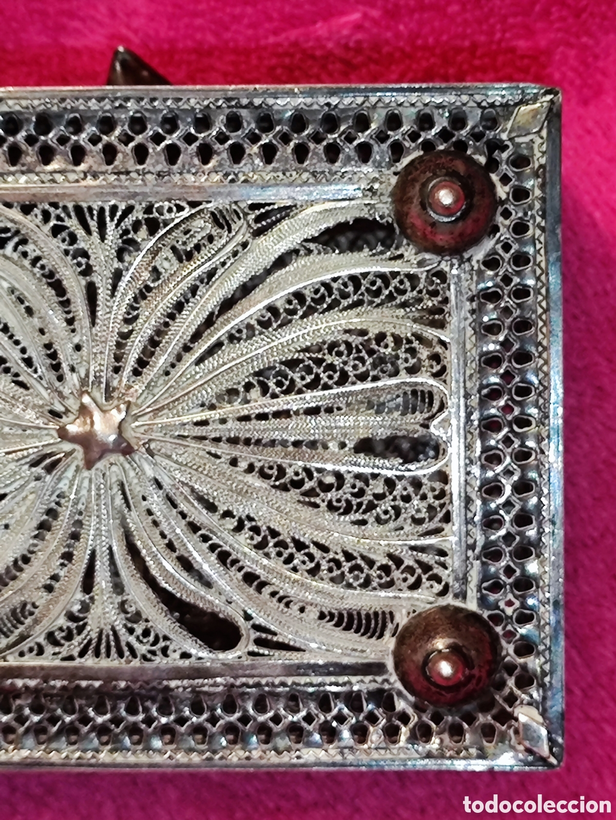 Antig&uuml;edades: PLATA, CAJA DE FILIGRANA DE PLATA - Foto 12
