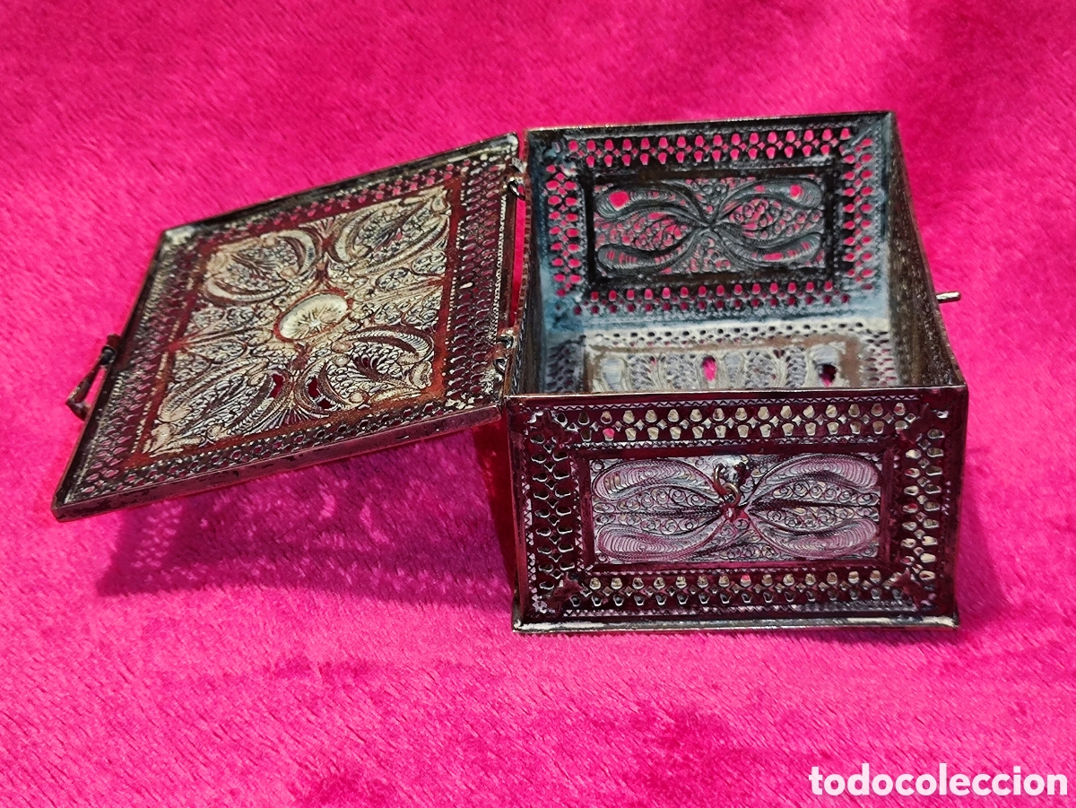 Antig&uuml;edades: PLATA, CAJA DE FILIGRANA DE PLATA - Foto 14