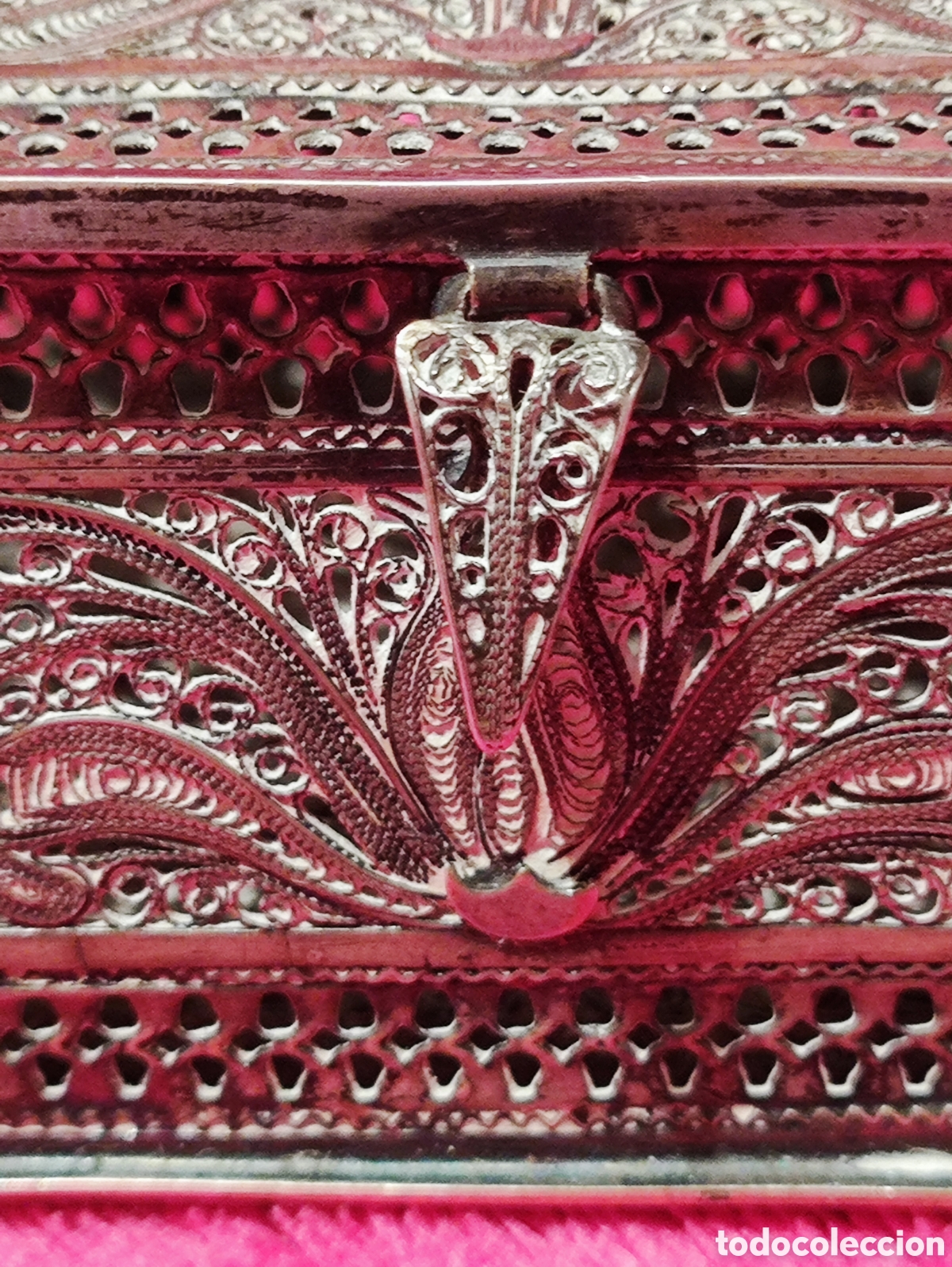 Antig&uuml;edades: PLATA, CAJA DE FILIGRANA DE PLATA - Foto 17