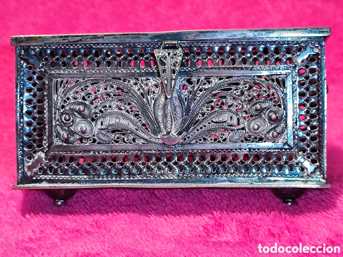 Antig&uuml;edades: PLATA, CAJA DE FILIGRANA DE PLATA - Foto 18