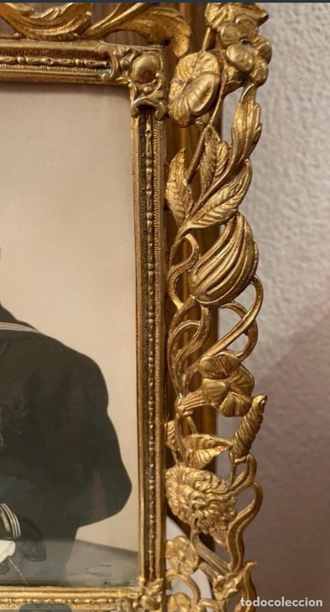 Antig&uuml;edades: MARCO MODERNISTA DE BRONCE. - Foto 3