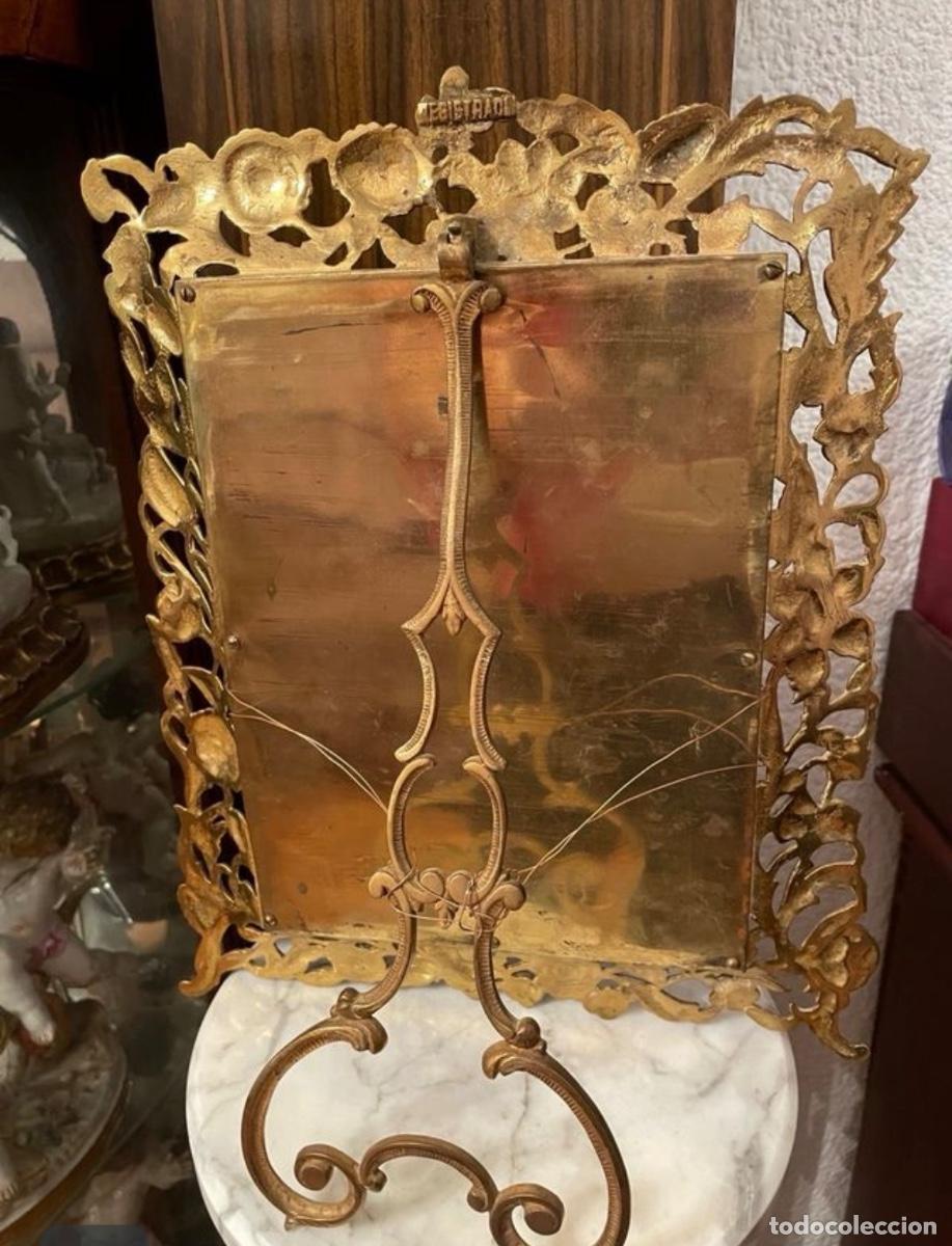 Antig&uuml;edades: MARCO MODERNISTA DE BRONCE. - Foto 4